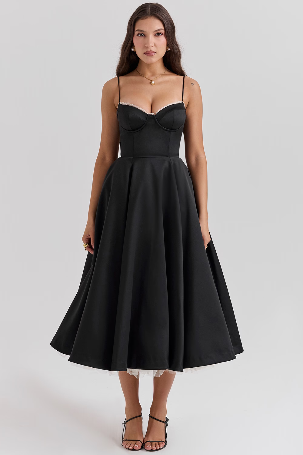 Mayah | Elegantné korzetové midi šaty