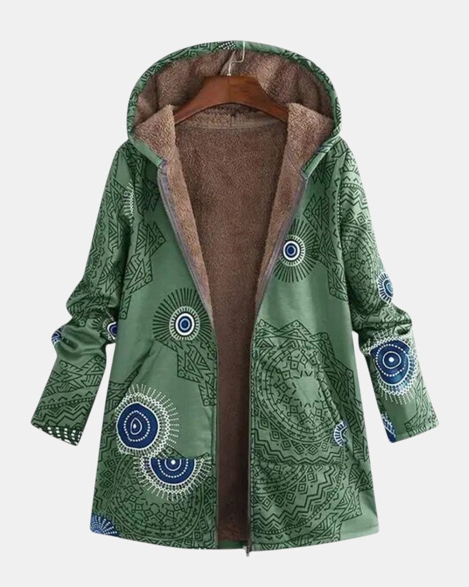 Sage – Sherpa bunda s etnickým vzorom