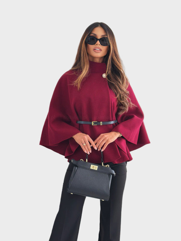 Selviora – Elegantná bunda s motýlími rukávmi a opaskom