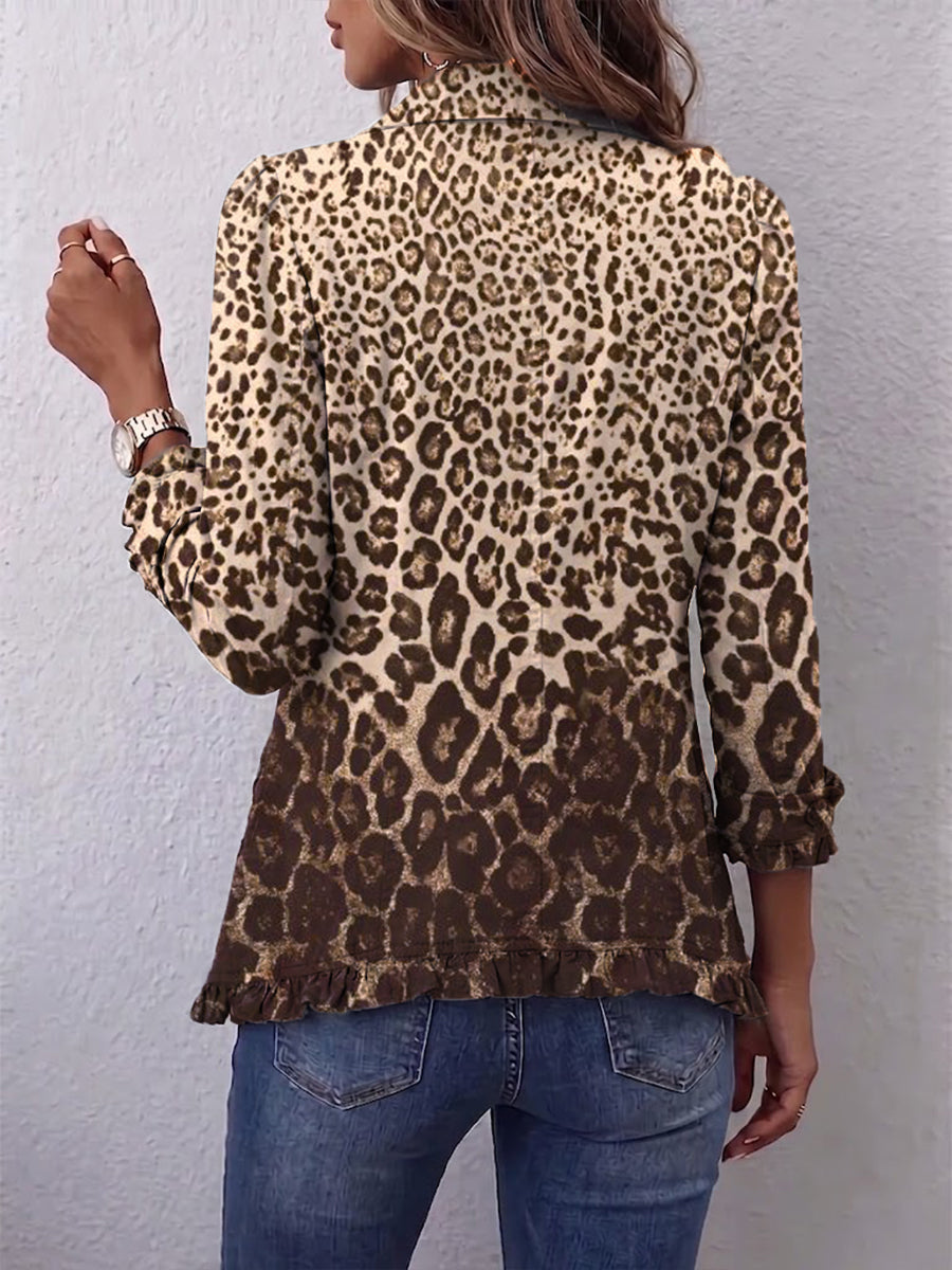 Abigail | Bunda s volánmi a leopardím vzorom