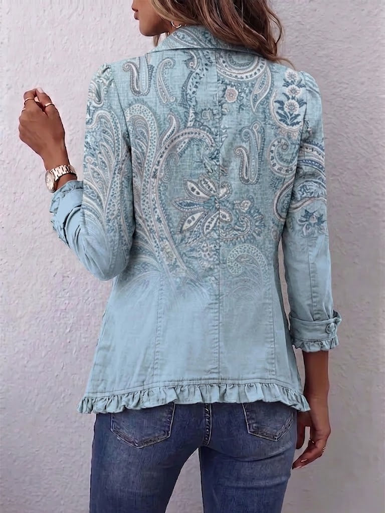 Isabella | Vintage bunda s volánmi a vzorom paisley